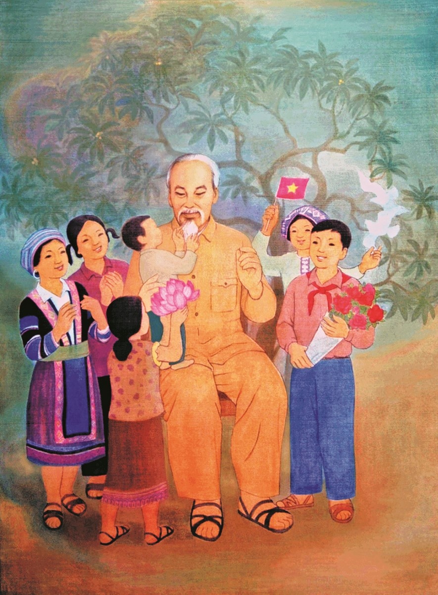 Vẽ Tranh Bác Hồ Và Thiếu Nhi Việt Nam Đơn Giản, Ấn Tượng Nhất