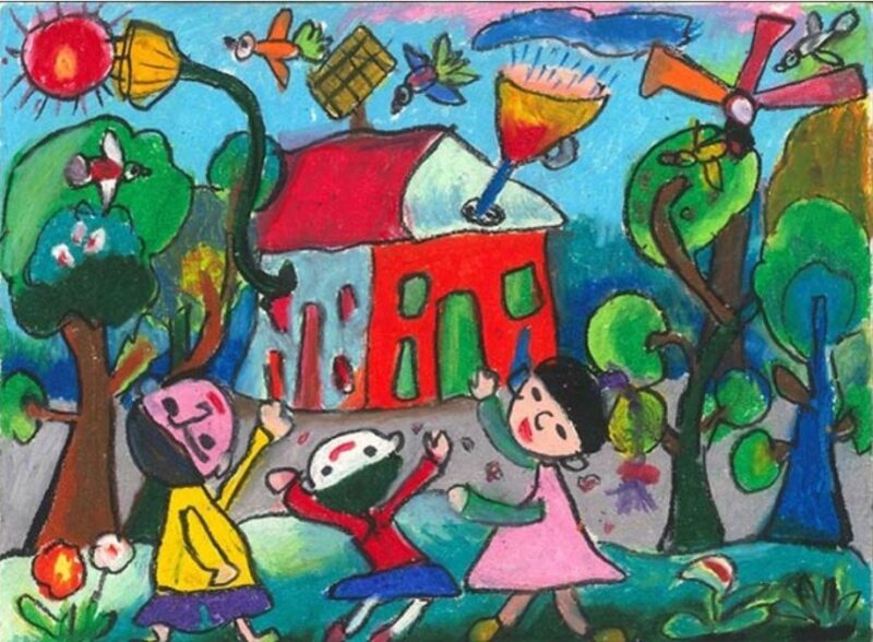 Tranh vẽ bảo vệ môi trường để thiên nhiên trong lành