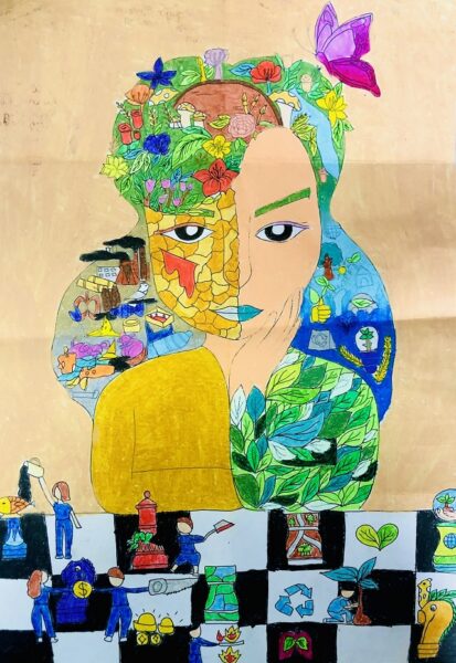 Tranh vẽ bảo vệ môi trường nghệ thuật