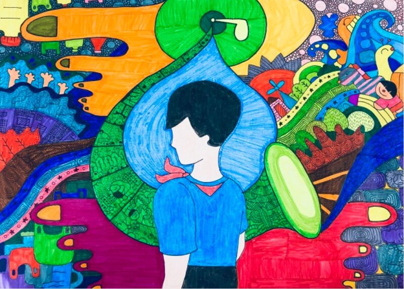 Tranh vẽ bảo vệ môi trường nước sạch