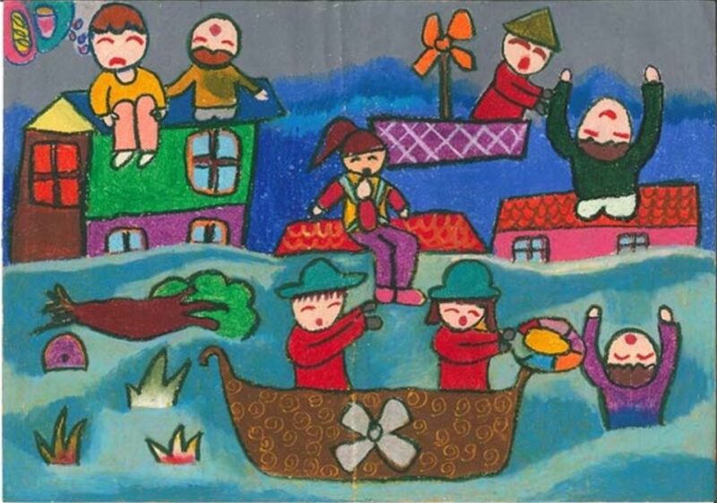 Tranh vẽ bảo vệ môi trường sông nước