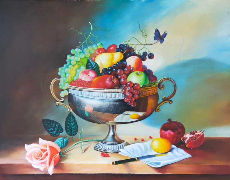 Tranh vẽ đề tài hoa quả bốn mùa từ họa sĩ
