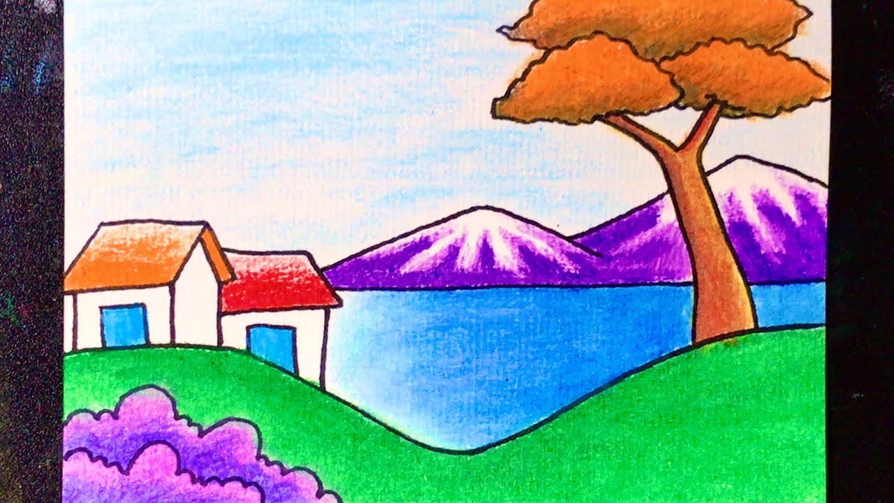 Tìm hiểu nhiều hơn 100 vẽ tranh phong cảnh núi đơn giản hay nhất   thtantai2eduvn