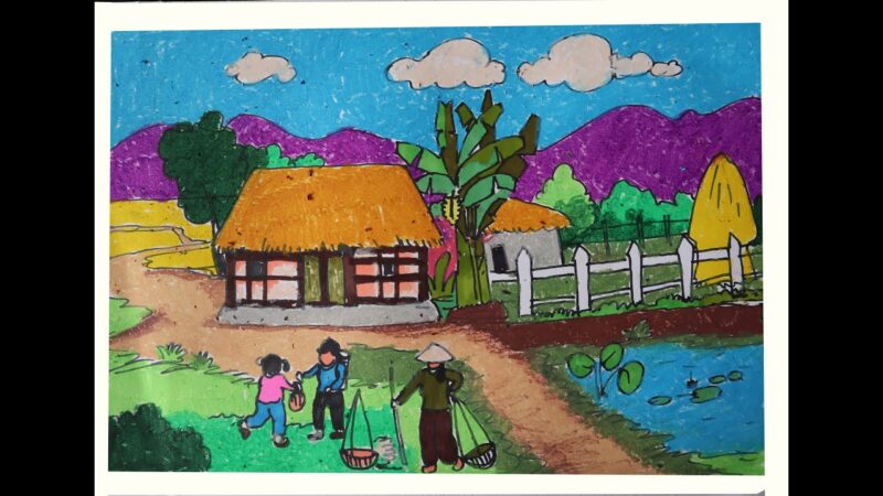 tranh vẽ tự do lớp 7