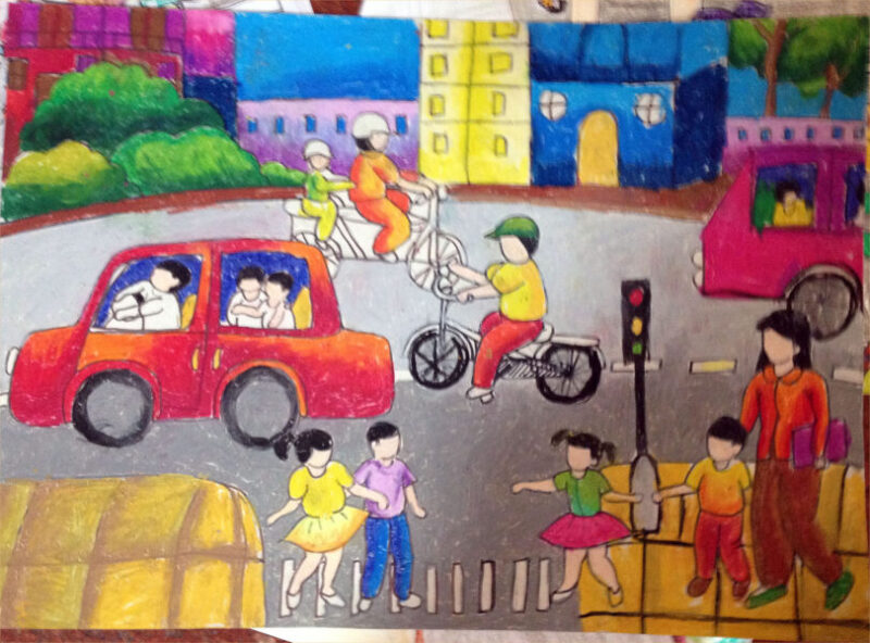 Vẽ tranh an toàn giao thông lớp 4 giúp các em hiểu rõ hơn về các yếu tố an toàn trên đường, cũng như giúp rèn luyện khả năng vẽ tranh cho các em. Những thông điệp an toàn được truyền tải qua những bức tranh đẹp mắt sẽ truyền cảm hứng cho các em học sinh.
