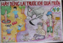 Vẽ tranh cấm hút thuốc lá