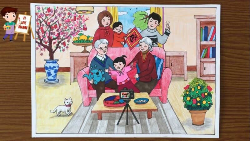 Khám phá với hơn 419 vẽ tranh đề tài gia đình tuyệt vời nhất   thtantai2eduvn