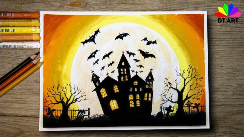 Vẽ Tranh Halloween Đẹp, Đơn Giản, Cute Nhất Quả Đất