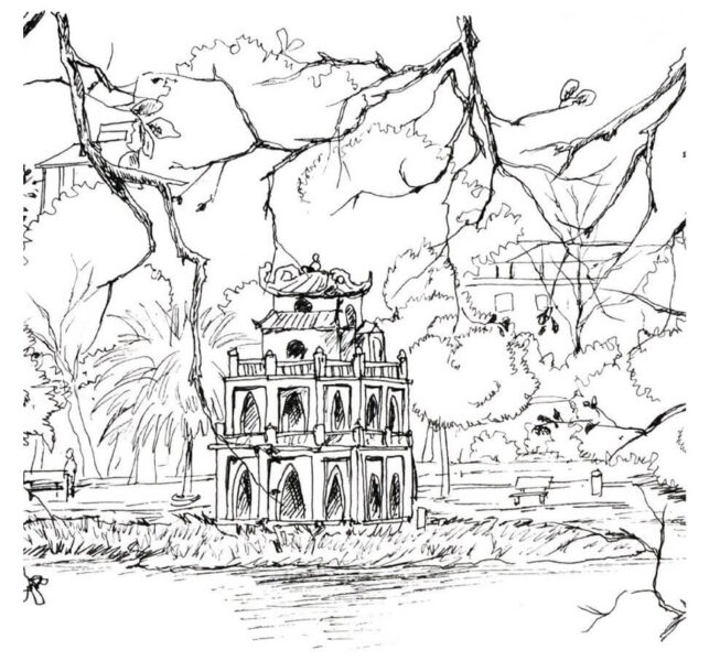 Nếu bạn muốn thưởng thức một tác phẩm nghệ thuật độc đáo tại Hà Nội, hãy đến và chiêm ngưỡng bức tranh vẽ tháp rùa Hồ Gươm. Bức tranh này được tạo hình với sự tài hoa của những nghệ sĩ tài năng, cho bạn trải nghiệm tuyệt vời về nghệ thuật.