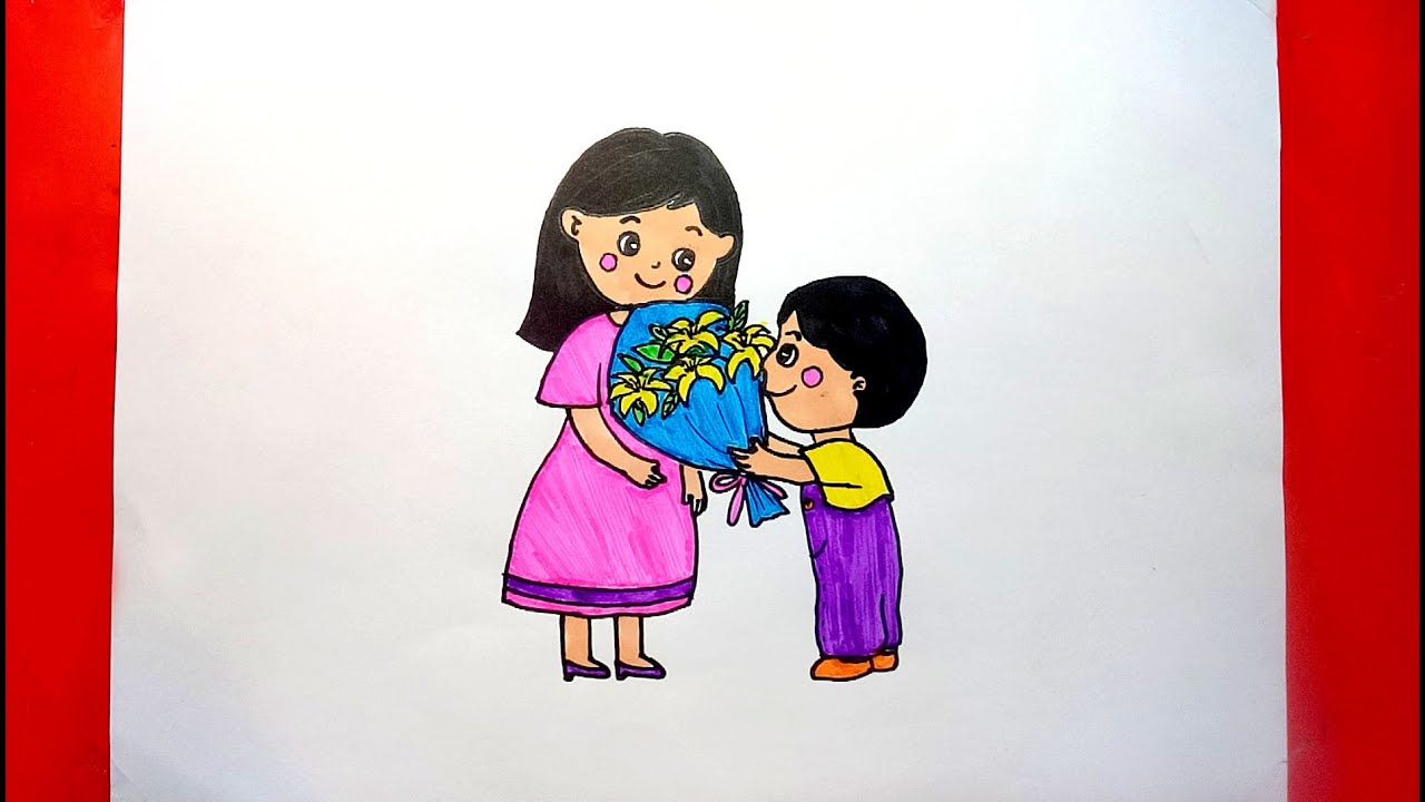 59+ Vẽ Tranh Mẹ Của Em Đẹp, Ý Nghĩa, Cảm Động Nhất