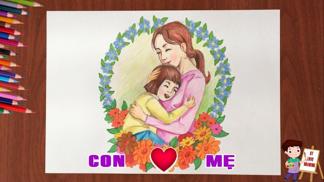 Hình ảnh Vẽ Tay Minh Họa Mẹ Và Con Gái PNG Miễn Phí Tải Về  Lovepik