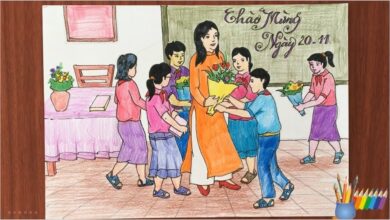 Malen von vietnamesischen Lehrern