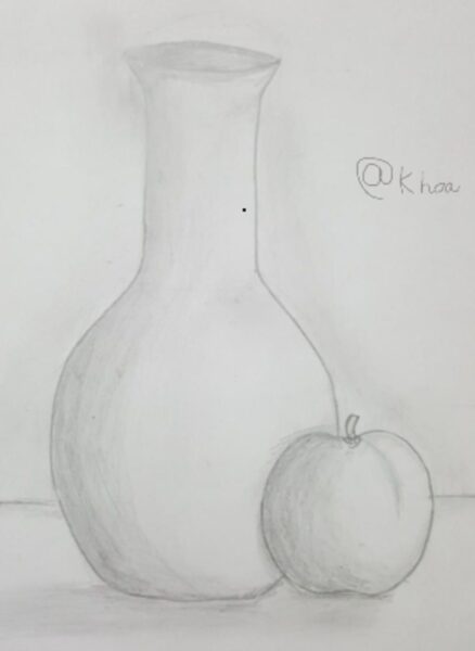 Vẽ tranh tĩnh vật đen trắng