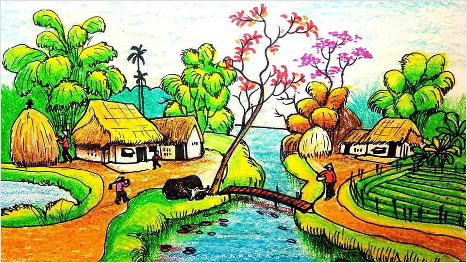 Một bức tranh vẽ quê hương Việt Nam là một tuyệt tác nghệ thuật đầy màu sắc và tình cảm yêu nước. Dựa trên những cảnh quan thiên nhiên đẹp nhất của đất nước, tranh vẽ sẽ mang đến cho bạn cảm giác sống động và chân thực nhất về vẻ đẹp quê hương Việt Nam.