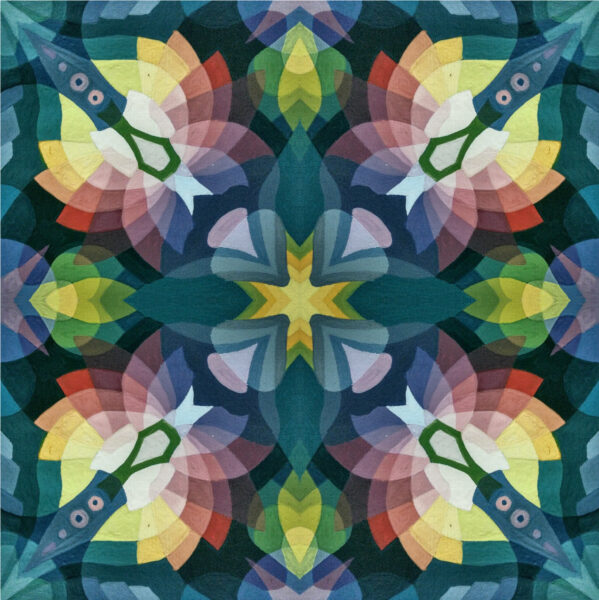 Vẽ tranh trang trí hình vuông của họa sĩ