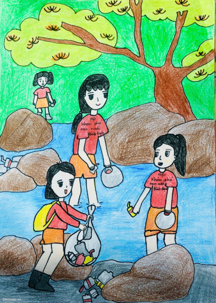 Vẽ tranh tự chọn bảo vệ môi trường