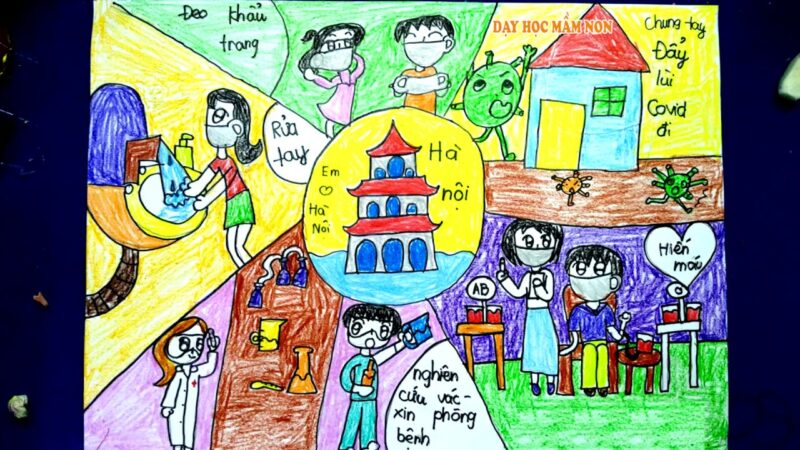 Vẽ tranh vẽ Hà Nội đơn giản, ý nghĩa nhất