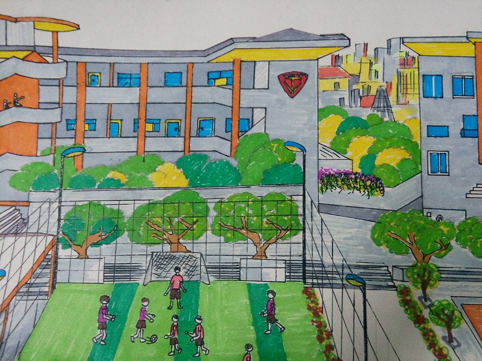 Vẽ Tranh Trường Em Đơn Giản, Đẹp, Ấn Tượng Nhất Thế Giới