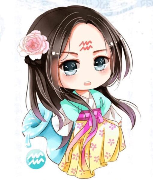 Ảnh chibi 12 cung hoàng đạo Bảo Bình