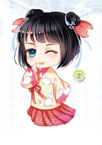Ảnh chibi 12 cung hoàng đạo cung cự giải