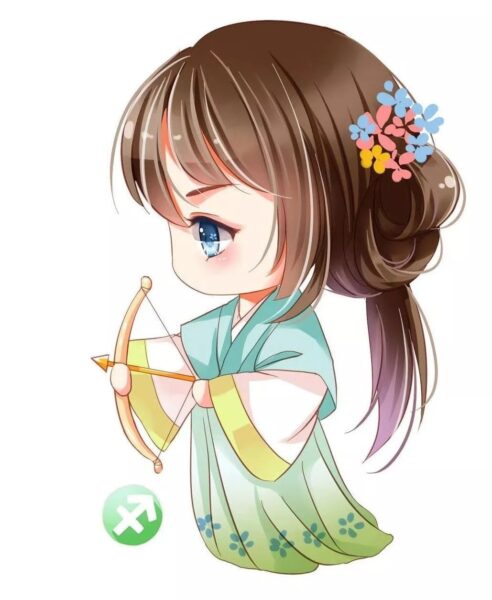 Ảnh chibi 12 cung hoàng đạo cung nhân mã