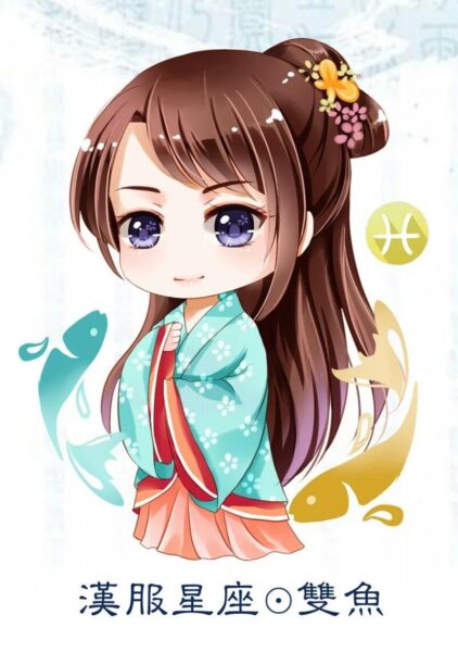 Ảnh chibi 12 cung hoàng đạo Song Ngư