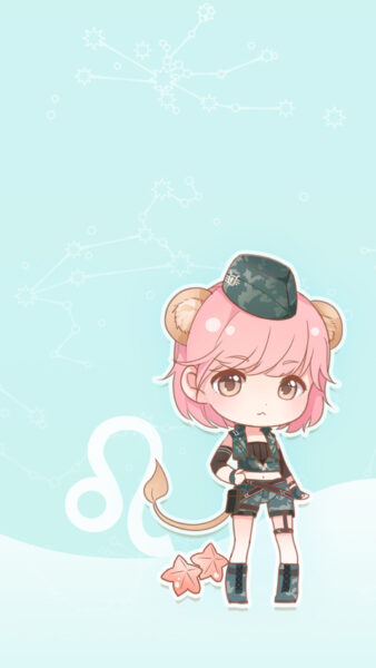 Ảnh chibi 12 cung hoàng đạo Sư Tử