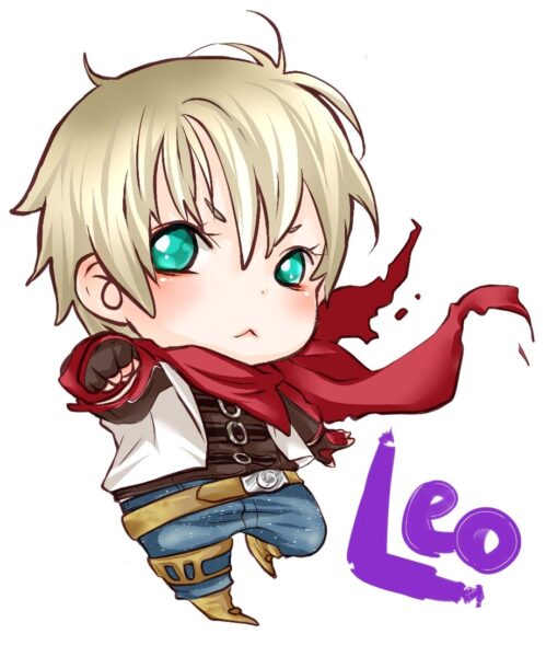 Hình ảnh chibi 12 cung hoàng đạo cung sư tử ú