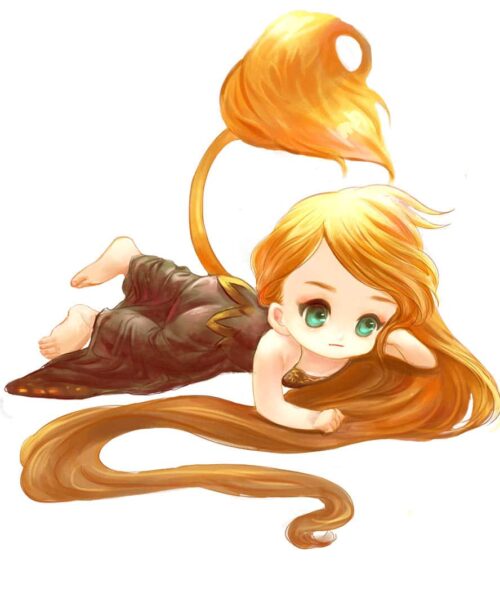 Hình ảnh chibi 12 cung hoàng đạo sư tử dễ thương