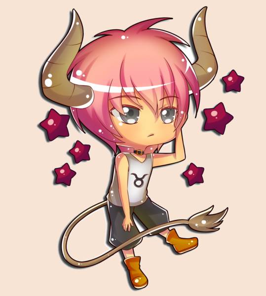 Hình ảnh chibi 12 cung hoàng đạo sư tử và vòng cổ