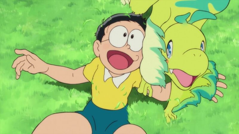 Hình ảnh Nobita cùng rồng nhỏ