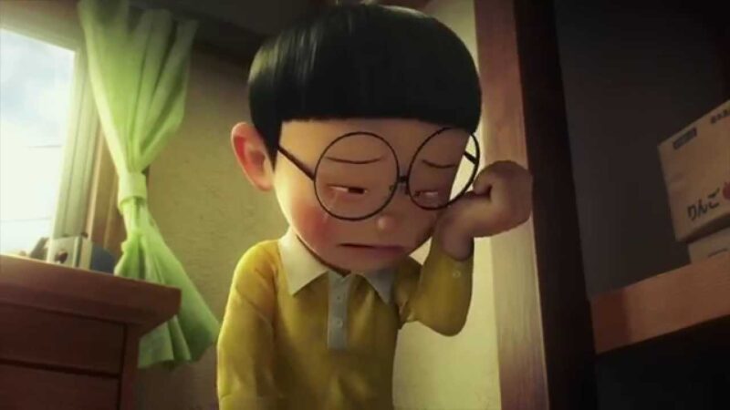 Hình ảnh Nobita khóc buồn