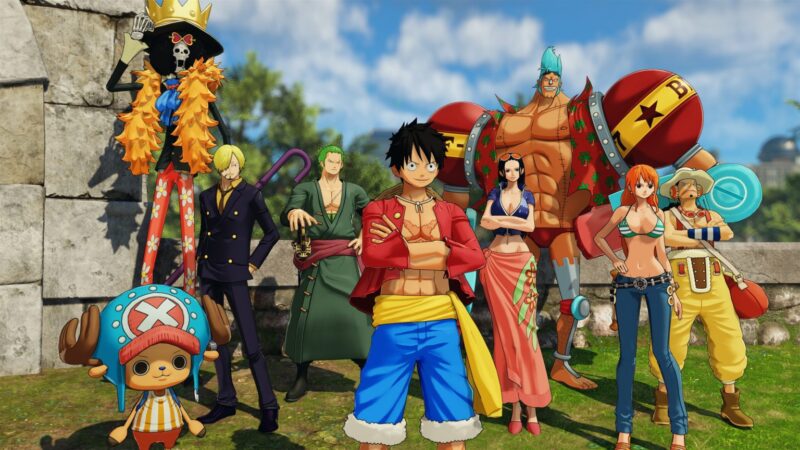 Hình ảnh one piece mô phỏng nhân vật