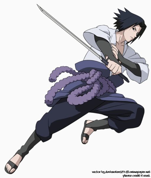 Hình ảnh Sasuke cầm kiếm