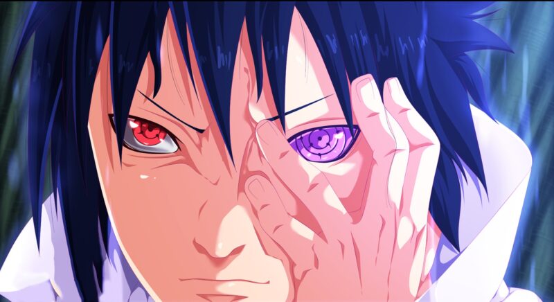 Hình ảnh Sasuke khoe mắt ngầu lòi