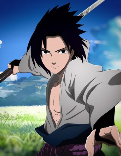 Hình ảnh Sasuke luyện kiếm