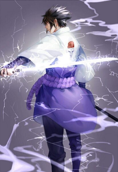 Hình ảnh Sasuke từ đằng sau