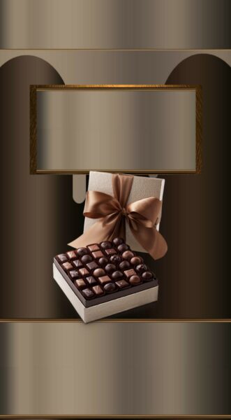 Hình ảnh socola valentine trong hộp sang trọng