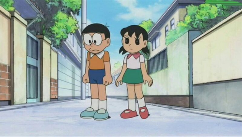 Hình ảnh Xuka an ủi Nobita