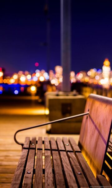 Hình Bokeh ghế gỗ