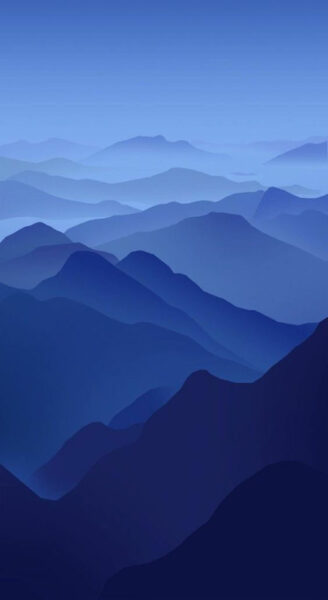 Hình nền iOS 14.2 đồi núi trùng điệp