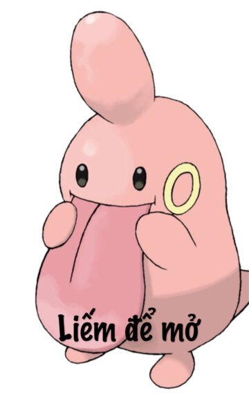 Hình nền mở khóa điện thoại hài hước cục màu hồng với cái lưỡi siêu to khổng lồ