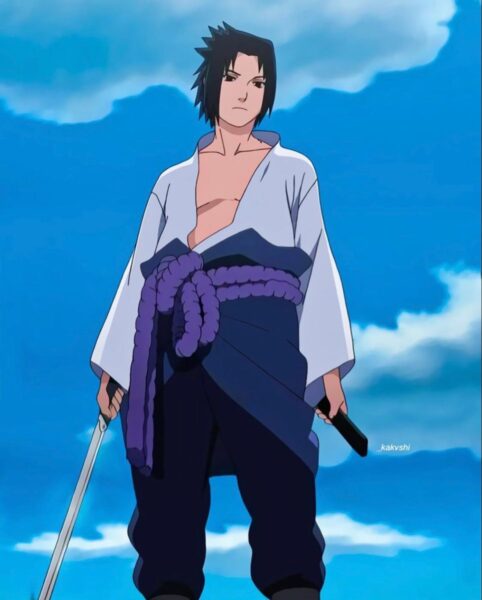 Hình Sasuke cầm kiếm