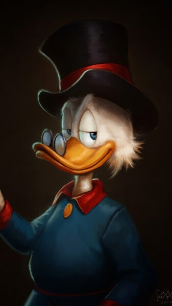 Hình vịt Donald đeo kính