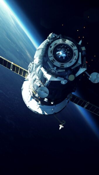 Nahaufnahme des Satellitenbildes