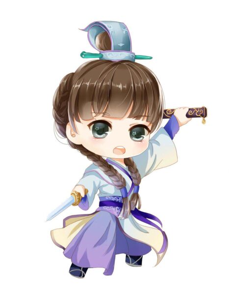 Hình ảnh chibi buồn mát mẻ của người đẹp