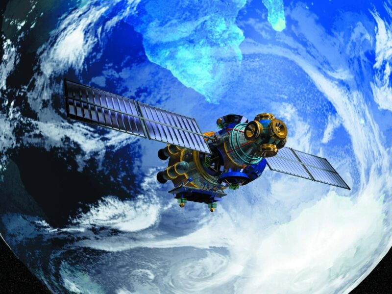 Buntes Satellitenbild
