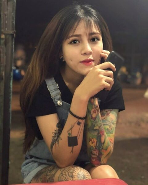 Hình xăm trổ chất gái xinh