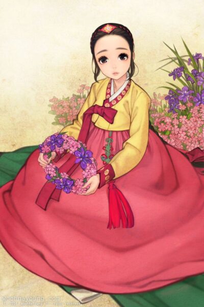 Ảnh anime Hàn Quốc nữ đẹp