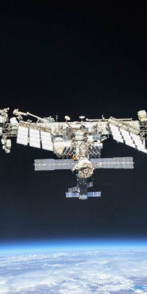 Satellitenbild der bewölkten Erde